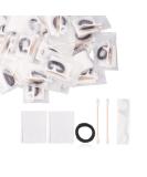 100-Pack Hotel Amenities Set | Individually Packed Accessories: Cotton Pads Swabs Hair Bands & Dental Floss for Hotels - Buy Online on GoSupps.com