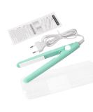 2 in 1 Mini Hair Straightener & Curler | Ceramic Tourmaline Plate | Small Lightweight Portable Flat Iron for Home | Green - Buy Online on GoSupps.com