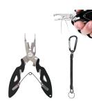 Toulifly fishing pliers hook solder fishing multifunctional fishing pliers sprinkler tongs fishing lightweight rustproof fishing pliers tongs tools certainly rolled up - Buy Online on GoSupps.com