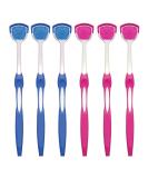 Fezf 6-Piece Tongue Cleaning Brush Set | Effective Tongue Scraper for Plaque Removal | Professional Oral Care - Buy Online on GoSupps.com