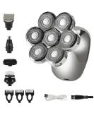 5 in 1 7D Electric Head Shaver for Bald Men - Waterproof Cordless Grooming Kit with LCD - Rechargeable Electric Head Shavers - Buy Online on GoSupps.com