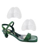 High Heel Comfort Pads - 2 Pairs Metatarsal Cushion Inserts for Women | All Day Pain Relief & Comfort - Transparent - Buy Online on GoSupps.com