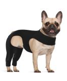 Shop Hjyokuso Dog After Surgery Body Suit - Wound Protection for Dogs XS Black E-Collar Alternative Leg & Hind Leg Protection - Buy Online on GoSupps.com