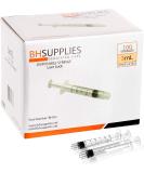 3ml Syringe Sterile with Luer Lock Tip - 100 Syringes by BH Supplies (No Needle) Individually Sealed - Buy Online on GoSupps.com