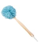 Arswin Loofah Back Scrubber - Wooden Handle Bath Sponge, Soft Nylon Mesh Back Cleaner for Women & Kids - Blue - Buy Online on GoSupps.com