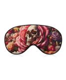 Skull Rose Spring Floral Sleep Mask | Adjustable Light Blocking Eye Mask for Men & Women - Buy Online on GoSupps.com