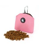 COOWONE Puppy Treat Bag - Magnetic Opening Dog Treat Carrier with Clip (Pink) | Ideal for Snacks & Training - Buy Online on GoSupps.com