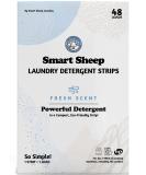 Smart Sheep Laundry Strips - 48 Loads | Eco-Friendly Detergent for Sensitive Skin | Convenient & Plastic Free Solution for Home Travel & Camping - Fresh Scent - Buy Online on GoSupps.com