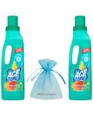 Ace for Colours Remove stains Hygienic Cleaning 1L Fresh Perfume Pack of 2 + Gift For you Organza small bag - Buy Online on GoSupps.com