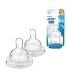 Philips AVENT BPA Free Classic Fast Flow Nipple 2-Pack - Buy Online on GoSupps.com