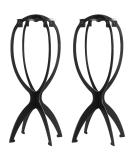 Dreamlover Wig Stand, Wig Head Stand, Travel Plastic Wig Stand, 2 Pack 14.2 Inch (Pack of 2) Black - Buy Online on GoSupps.com