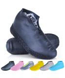 Waterproof Reusable Foldable Shoe Covers with Zipper - XL Black Overshoes for Kids, Men, and Women - Non-Slip Rain Shoe Protectors - Buy Online on GoSupps.com