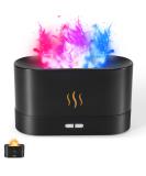 Colorful Flame Air Aroma Diffuser Humidifier | Upgraded 7 Flame Colors | Noiseless Essential Oil Diffuser for Home Office Yoga | Auto-Off Protection | 180ml (8Hours Black) - Buy Online on GoSupps.com