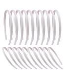 Buy Candygirl 20-Piece White Satin Frontal Ligaments & Headbands for Girls - DIY Accessories - Buy Online on GoSupps.com