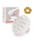 AIMIKE Scalp Massager Shampoo Brush - Soft Silicone Bristles for Dandruff Removal & Hair Growth Stimulation - Beige - Buy Online on GoSupps.com
