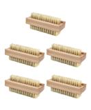 KSvaye 5-Piece Double-Sided Hand Brush Set - Nail Brush Wood Cleaning Brush & Fingernail Care for Perfect Hygiene - International Shipping Available - Buy Online on GoSupps.com