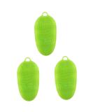 Healifty 3pcs Silicone Body Scrubber Set - Shower Back Scrubber and Skin Massager Glove for Men - Spa Massage Brushes - Buy Online on GoSupps.com