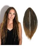 Thin 0.6cm Double Ended Synthetic Dreadlock Extensions - 20 Inch Crochet Hair Soft Hip-Hop Style Dreads - MT1B/27# - Buy Online on GoSupps.com
