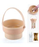 Makeup Brush Cleaner Bowl - 3 in 1 Cosmetic Brushes Cleaning Mat Drying Holder & Storage - Free Cleanser & Powder Puff Soap - Silicone Yellow - Buy Online on GoSupps.com