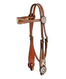 Royal King Texas Star Browband Headstall - Medium Oil Finish - Buy Online on GoSupps.com