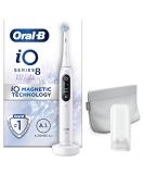 Oral-B iO8 Electric Toothbrush Christmas Gift Set with App Connected Handle for Adults - 6 Modes Teeth Whitening, Ultimate Clean Head, Magnetic Pouch - 2 Piece Set for Women/Him - White, 2 Pin UK Plug - Buy Online on GoSupps.com