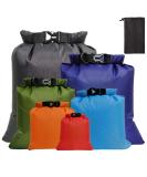 Pimoys 6 Pack Waterproof Dry Bags for Kayaking, Rafting, Boating, Camping - Lightweight Outdoor Dry Sacks (1.5L-8L) - Multicolor Set - Buy Online on GoSupps.com