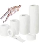 Lothee 10 Rolls Halloween Mummy Bandage Wrap - 50 Yards Self-Adhesive Cosplay Gauze 5 Sizes for Zombie Costumes - Buy Online on GoSupps.com