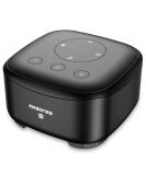 White Noise Machine for Adults & Kids - 24 Soothing Sounds for Sleep Therapy - Nursery & Office Sound Soother - Black - Buy Online on GoSupps.com