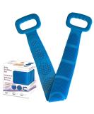 Silicone Body Scrubber with Dual-Sided Design | Durable Exfoliating Shower Bath Belt | 80cm Body Scrub for Full Body Washing & Massage | Back Cleaning Coverage - Buy Online on GoSupps.com