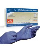 Chemo Rated HCS Nitrile Exam Gloves - 250 Disposable Gloves, Latex Free, Large Size - Guantes De Nitrilo - Nitrile Gloves Large (250/Box) - Buy Online on GoSupps.com