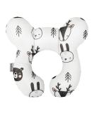 Baby Travel Pillow - Infant Head and Neck Support Cushion for Car Seats and Strollers - Bear Pattern | Safety Baby Headrest for Comfortable Travels - Buy Online on GoSupps.com