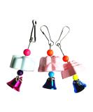 PENKOHOME 3 Pcs Bird Chewing Toys Bird Beak Grinding Stone With Bells Rat Mineral Lava Rock Block Chewing Toys for Parrot - Buy Online on GoSupps.com