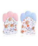 Shop Oudqfcj 2PC Baby Bite Gloves & BPA-Free Bite Ring Toys | Soothe Gums for 0-6 Months - Buy Online on GoSupps.com
