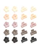 Yovell Small Hair Clips 20 PCS Mini Claw Clips for Girls Women Non slip Cute Hair Claws (Flower & Square) - Buy Online on GoSupps.com