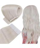 Easyouth Tape in Human Hair Extensions - 20 Inch Ice Blonde Skin Weft - 20 Pieces Adhesive Hair Extensions for Seamless Look - Buy Online on GoSupps.com