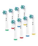 Buy Electric Toothbrush Replacement Heads - Plaque Blast Pack of 8 | Superior Twisted Bristle Refills for Family Oral Health - Buy Online on GoSupps.com