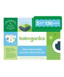 Babyganics Size 3 Diapers (136 Count) - Absorbent, Breathable, Triple Dry Protection - Buy Online on GoSupps.com