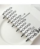 12 Pcs Vintage Black Bobby Pins - Mini Fashion BB Clips for Women and Girls | Invisible Bangs Clip for Decorative Wedding Headwear - Buy Online on GoSupps.com