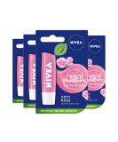 Nivea Lip Rose Pack of 4 - Hydrating Lip Care for All Skin Types - Buy Online & Ship Worldwide - Buy Online on GoSupps.com