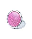 KOLIGHT Mini Portable Metal Fold Pocket Makeup Mirror - Double Sided (Normal & Magnifying) - Pink - Buy Online on GoSupps.com