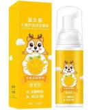 Kids Foam Toothpaste Fluoride Free Natural Formula Suitable for Toddler's Oral Cleaning and Cavity Prevention Strawberry/Orange Flavor (Orange) - Buy Online on GoSupps.com