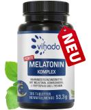 Vihado melatonin tablets highly dose - 370 nights forte complex vegan - pure without additives - plus L -theanin L -tryptophan Ashwagandha 185 tablets melatonin 1 - Buy Online on GoSupps.com