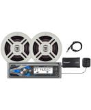 Dual Electronics Marine Stereo with Bluetooth & SiriusXM Tuner, 2 Speakers & Antenna - WCPSX422BT - Buy Online on GoSupps.com
