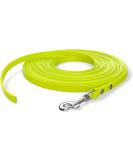 10m Neon Yellow Dog Leash - Extra Narrow Towline with Carabiner | Dirt & Water Repellent for Small Dogs - Buy Online on GoSupps.com