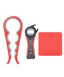Otstar glass opener bottle opener and ring culprit opener to open stubborn lids design for weak hands seniors arthritis red and black - Buy Online on GoSupps.com