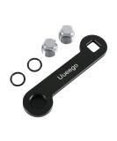 uueeGo Non-Corrosive Aluminum Boat Drain Plug Wrench - Patented - Fits 1/2 inch NPT Plug - Easy to Use - Includes 2 Spare Plugs - Black - Buy Online on GoSupps.com