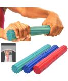 DMOOSE Flex Tennislle Bowing Rod for Physiotherapy Improvement of Griffer Hand and Revared for golfers rehabilitation tendonal inflammation recovery in injury rehabilitation equipment resistance training blue green red - Buy Online on GoSupps.com