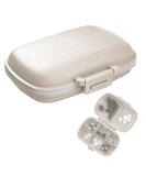 1Pack Travel Pill Organizer 8 Compartments Portable Pill Case Small Pill Box for Pocket Purse Portable Medicine Vitamin Container Beige - Buy Online on GoSupps.com