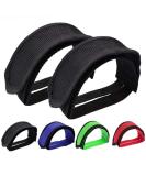 Outgeek 1 Pair Bike Pedal Straps Pedal Toe Clips Straps Tape for Fixed Gear Bike Black - Buy Online on GoSupps.com