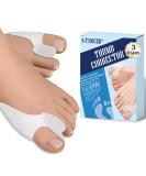 Waymaytecy 6-Piece Toe Spreader | Transparent Silicone Toe Separator for Hallux Valgus & Bunion Correction | Pain Relief for Men & Women - Buy Online on GoSupps.com